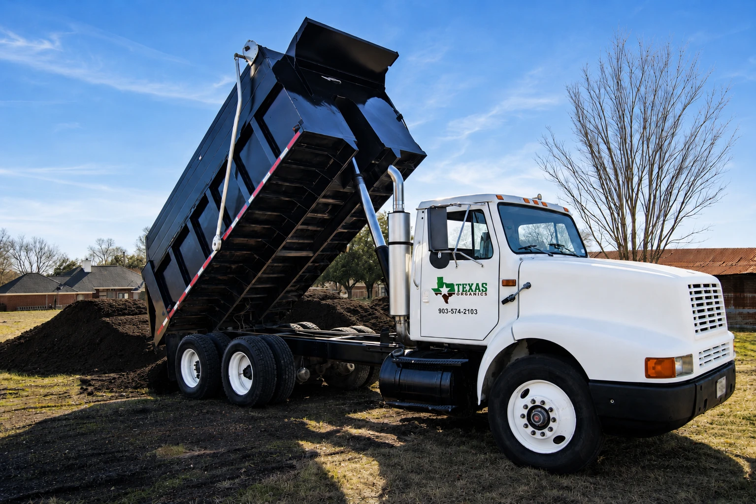 Rich organic compost ready for delivery
